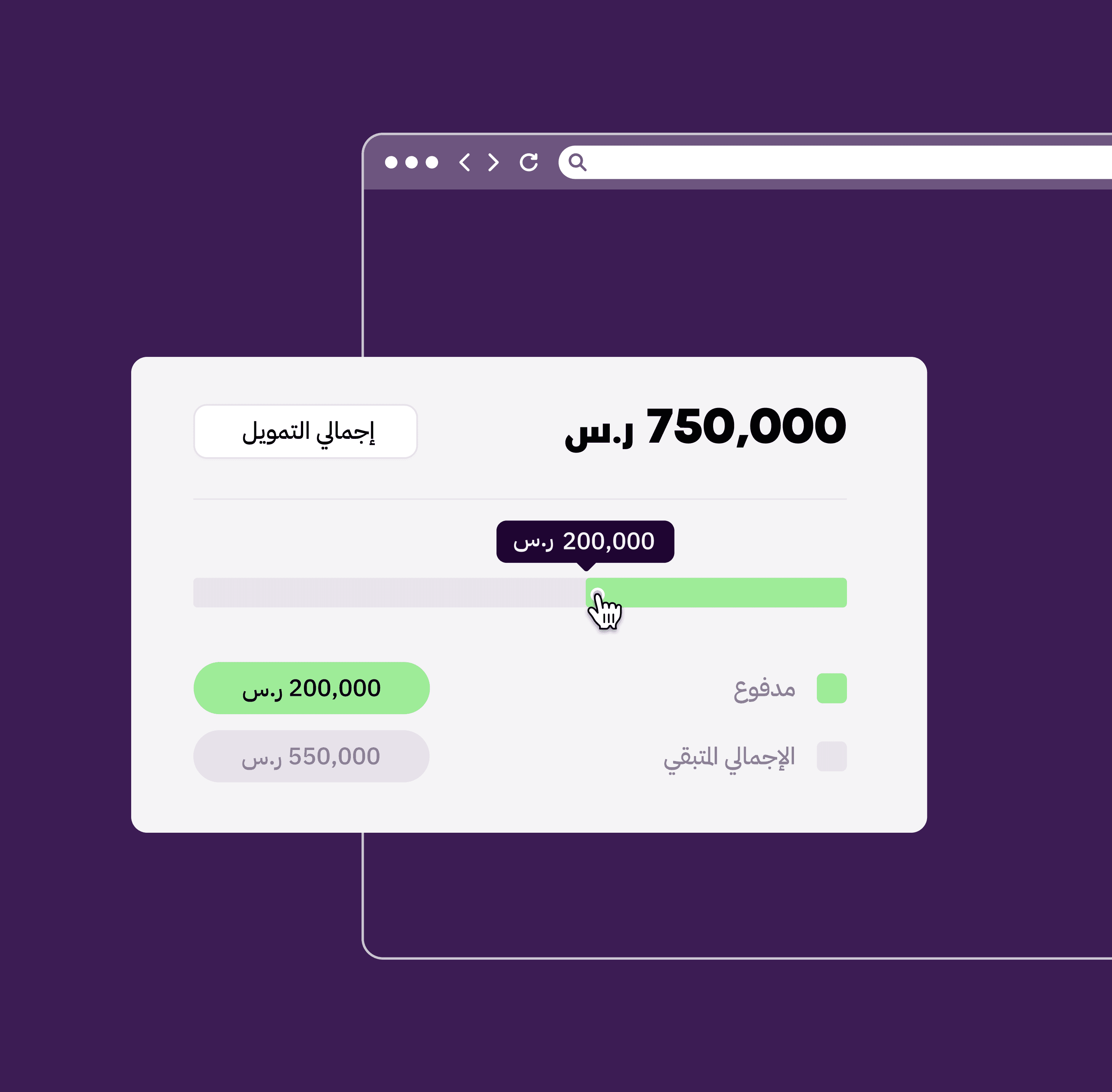 صورة توضيحية تعرض استفيد من تمويل بناءً على أداء متجرك.