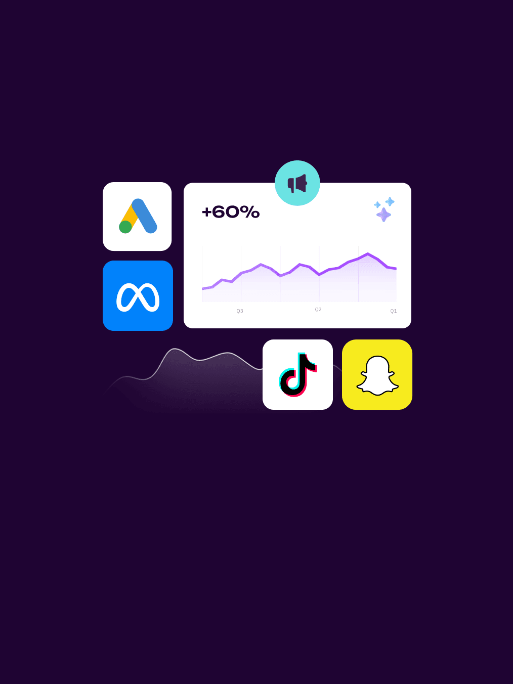 Background image showing حلول تسويق متقدمة