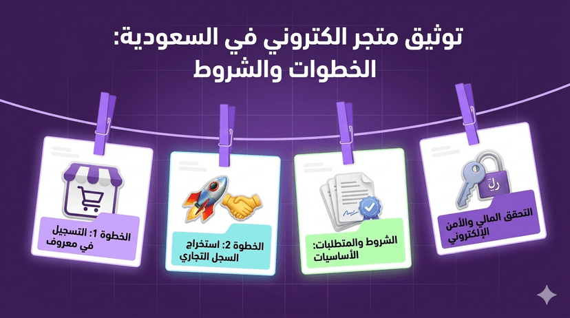 توثيق متجر الكتروني في السعودية: الخطوات والشروط