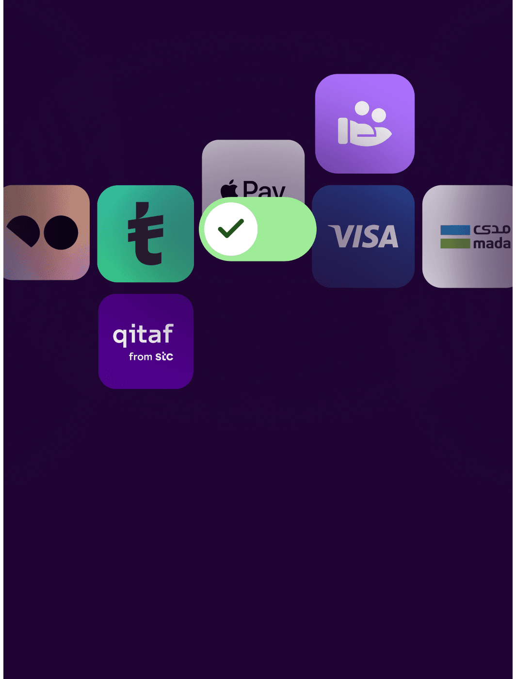 Background image showing تفعيل فوري لبوبات الدفع