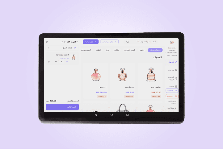 تابلت أندرويد مع الدفع image